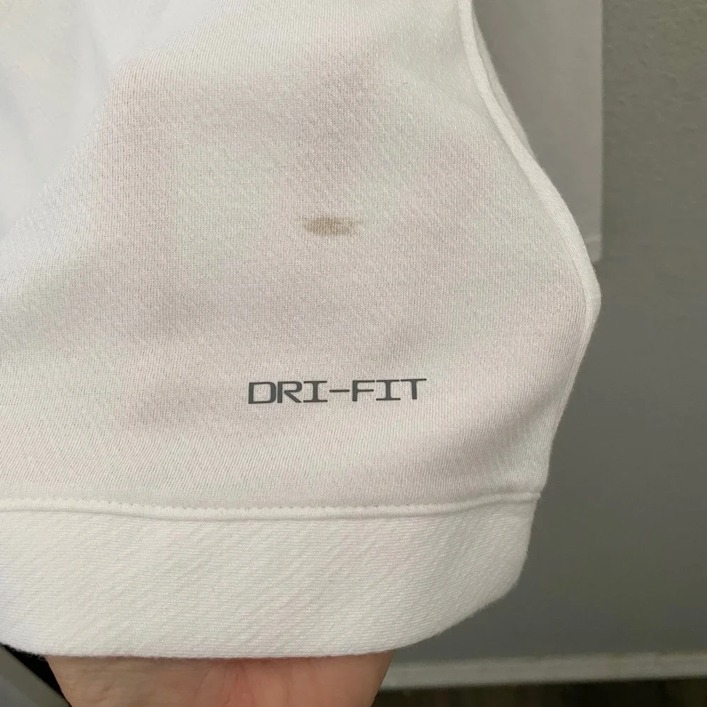 Jordan Dri-FIT Mens Quarter Zip Pullover White Jumpman DQ7917-100 Size S